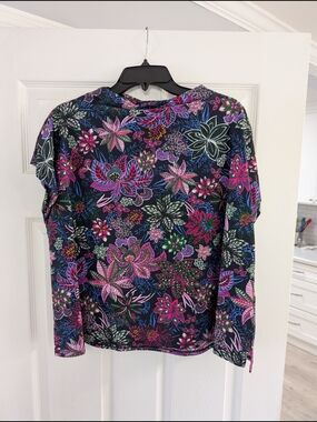 NWT Jude Connally Floral Short Sleeve Top, Size L